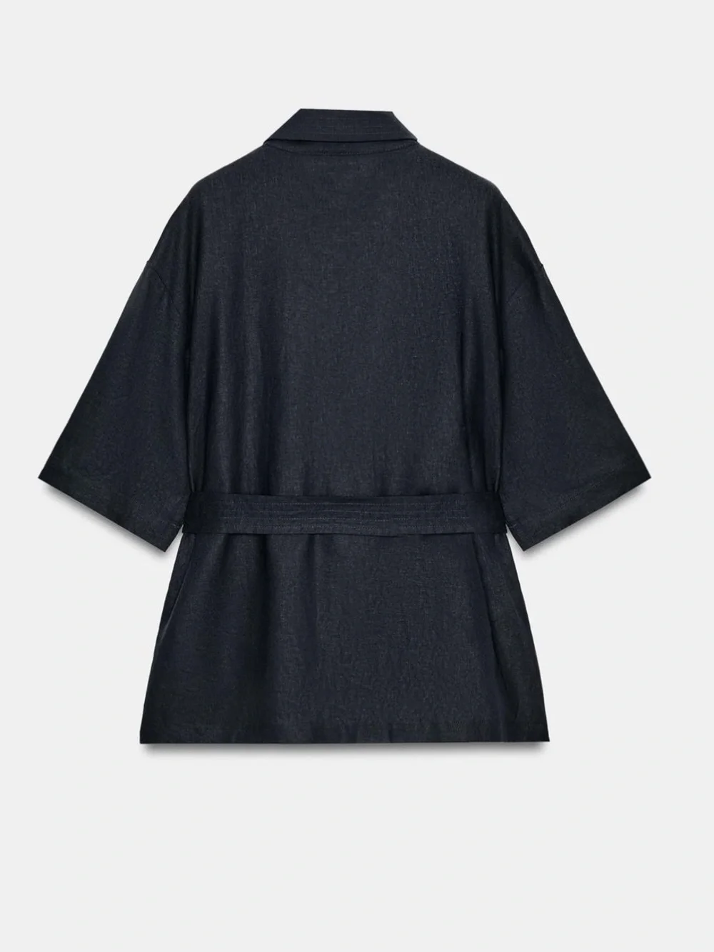 NWT Zara Belted Linen Safari Jacket Top